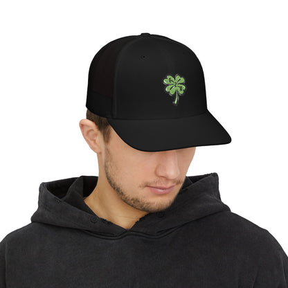 Four leaf clover Snapback Trucker Cap (Embroidery)