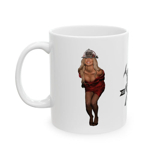 Red Dress Ceramic Mug, (11oz, 15oz)
