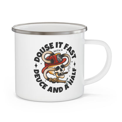 Deuce and a Half Enamel Camping Mug