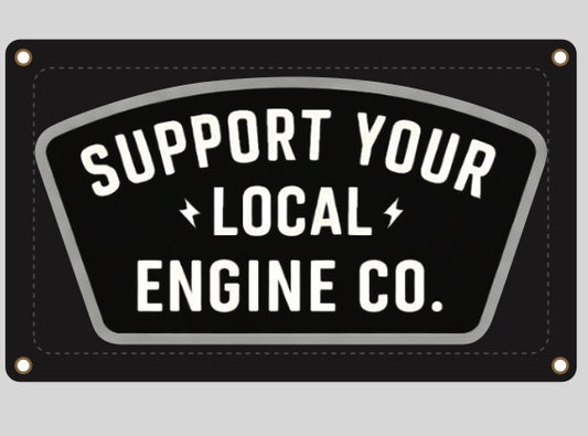 Support Your Local Engine Co Flag