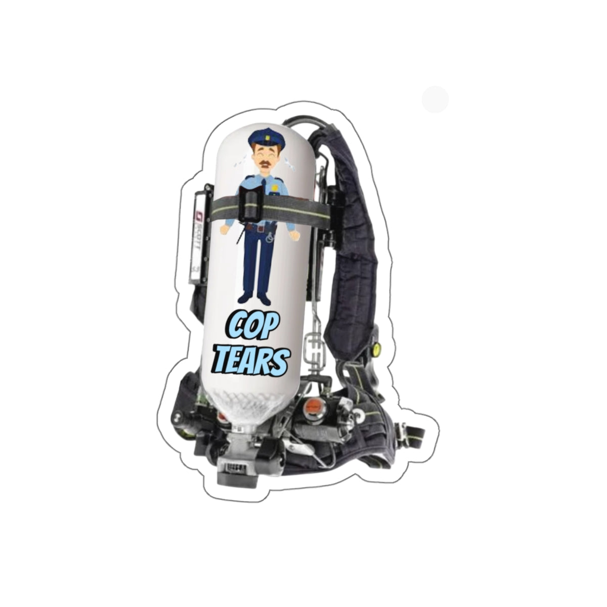 "Cop Tears" Scott Wire  Sticker