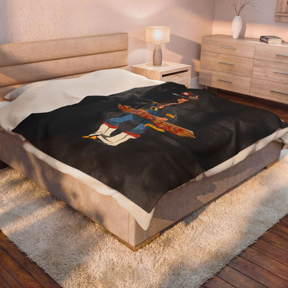Ella’s Fellas Velveteen Plush Blanket