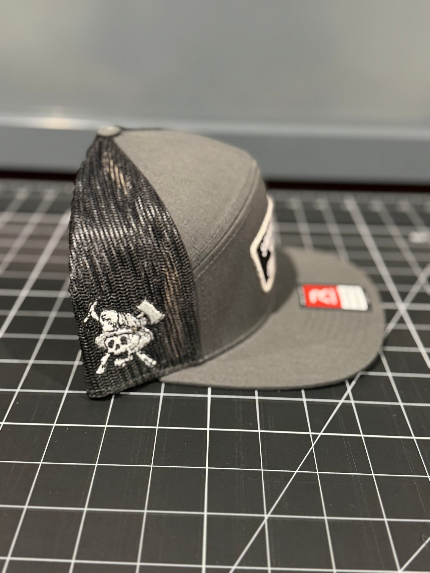 168 Richardson Support your local Engine Co charcoal and black