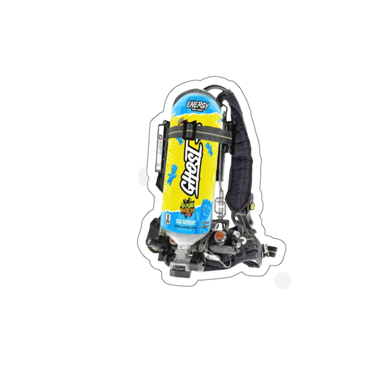 Sour Patch Blue Ras Scott Wire Die-Cut Stickers