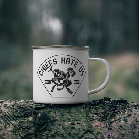 Chiefs Hate Us Enamel Camping Mug