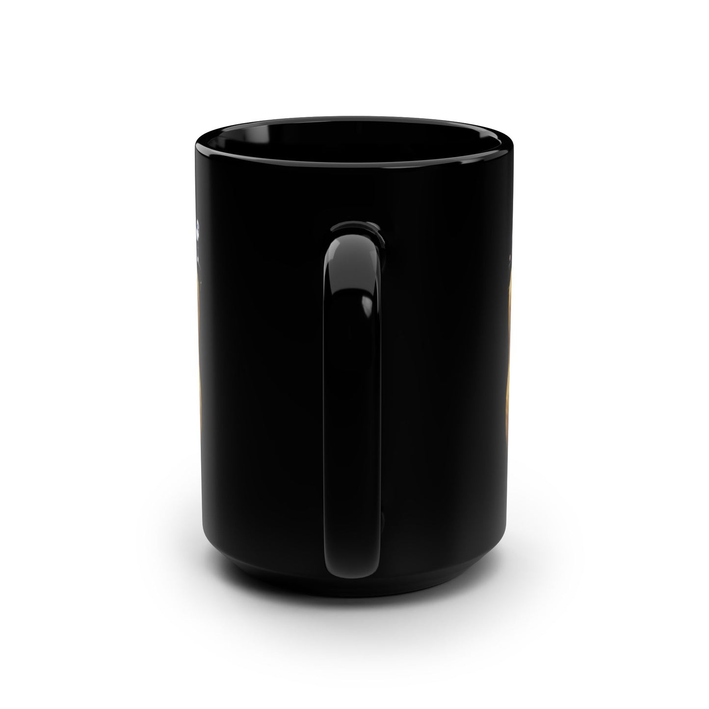 Burnt peanut Black Mug, 15oz