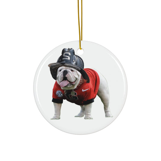 UGA Ceramic Ornament