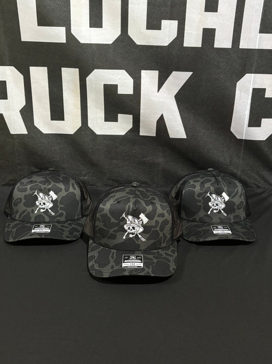 Skull logo black duck camo R112