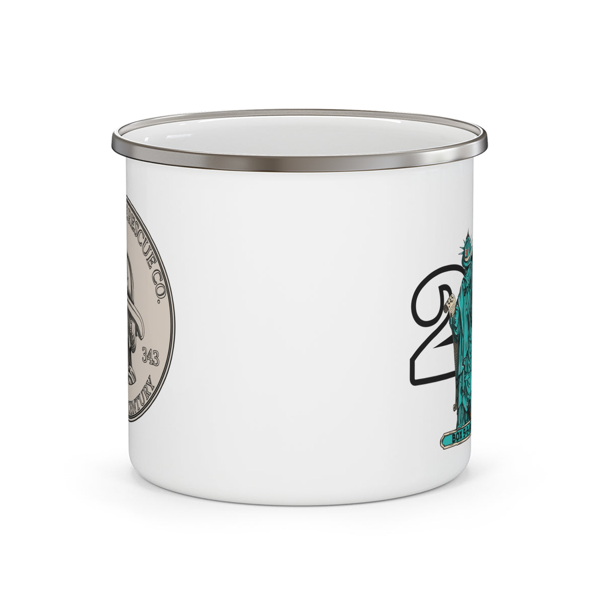 9/11 Lady Liberty Enamel Camping Mug