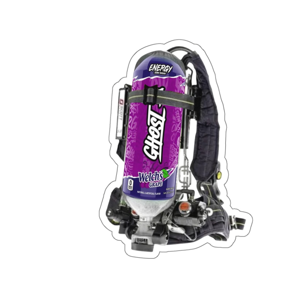Welch's Grape Ghost Scott Wire Die-Cut Stickers