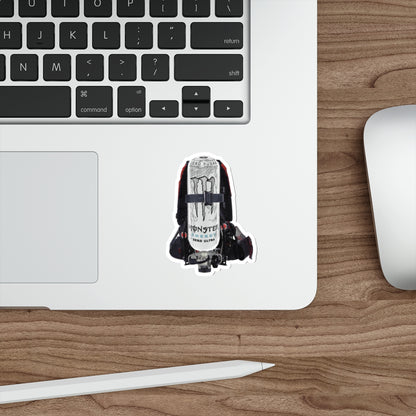 White Monster Scott X3 Die-Cut Stickers
