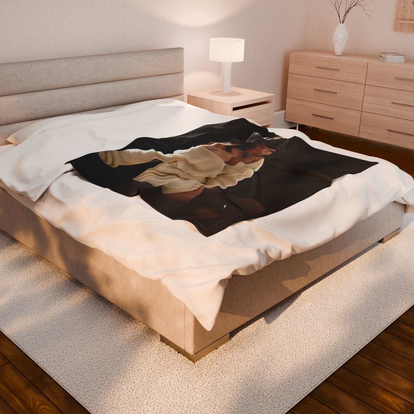 Classy Ana Velveteen Plush Blanket