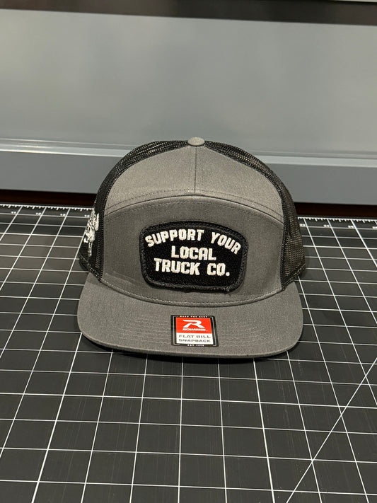 Support your Local Truck Co. Charcoal & black R168 7 Panel