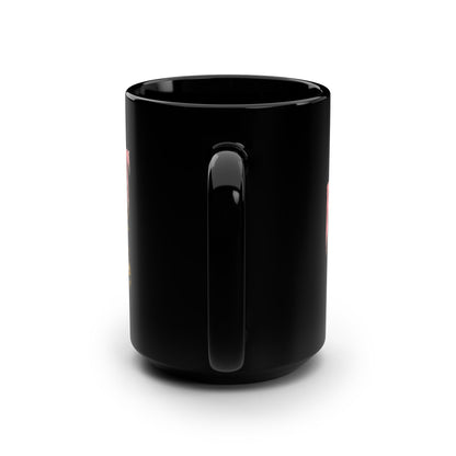 Fright for a cure! Black Mug, 15oz