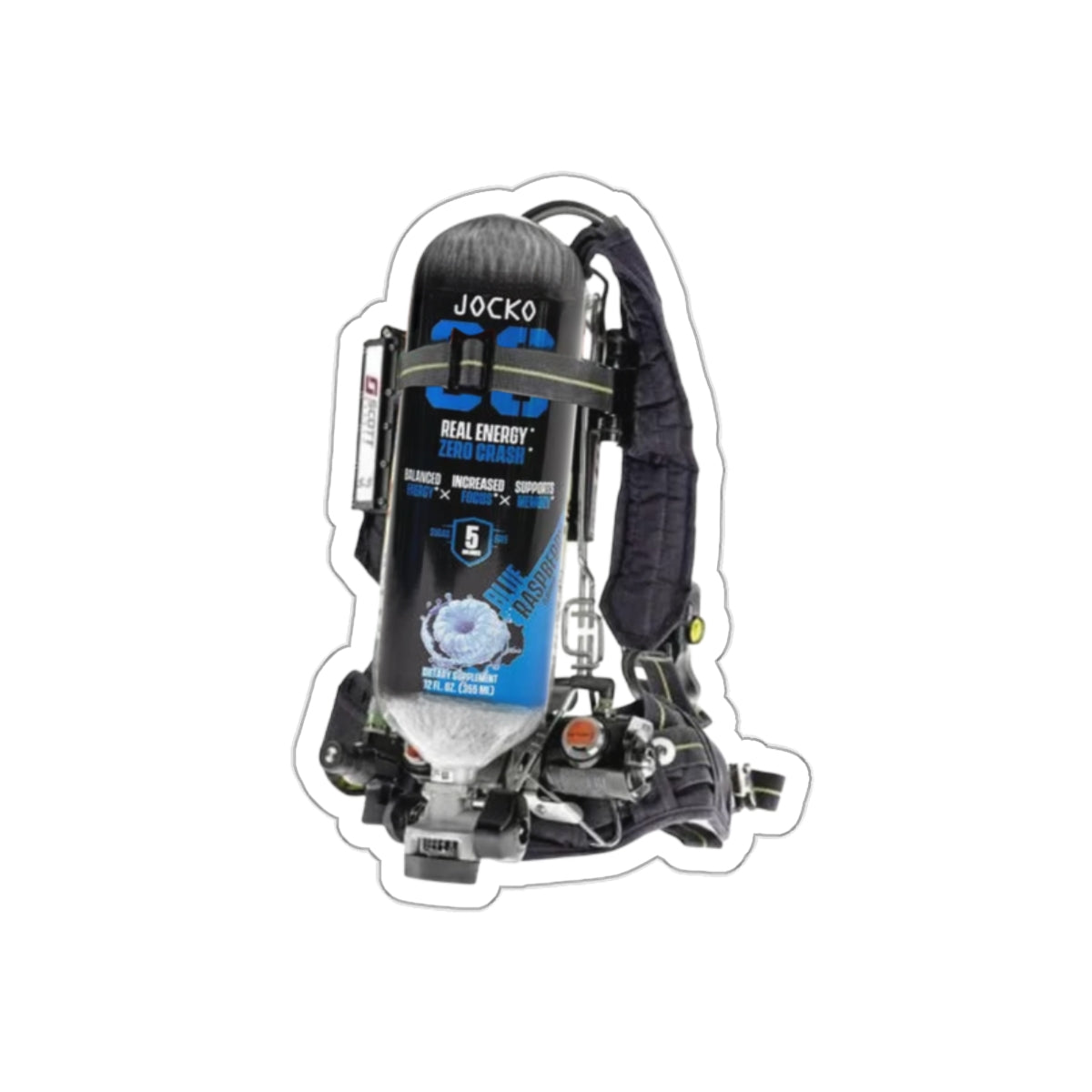 Blue Raspberry Jocko Scott Wire  Sticker