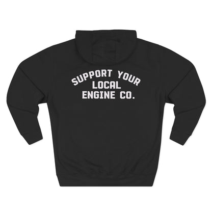 Support Your Local Engine Co. Three-Panel Fleece Hoodie