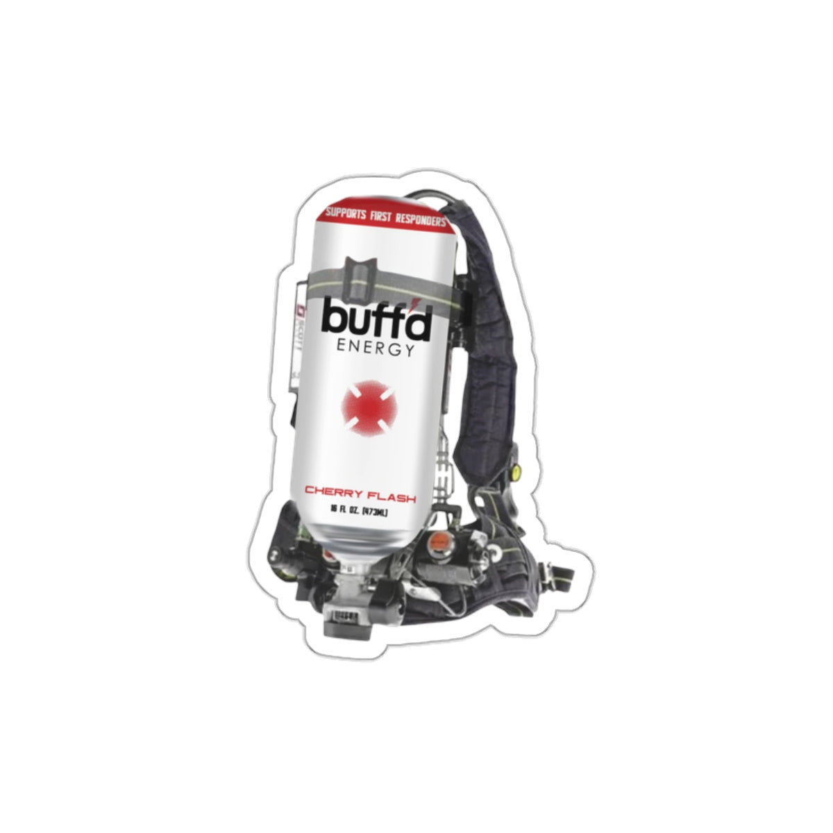 buff'd Cherry Flash Scott Pack Sticker