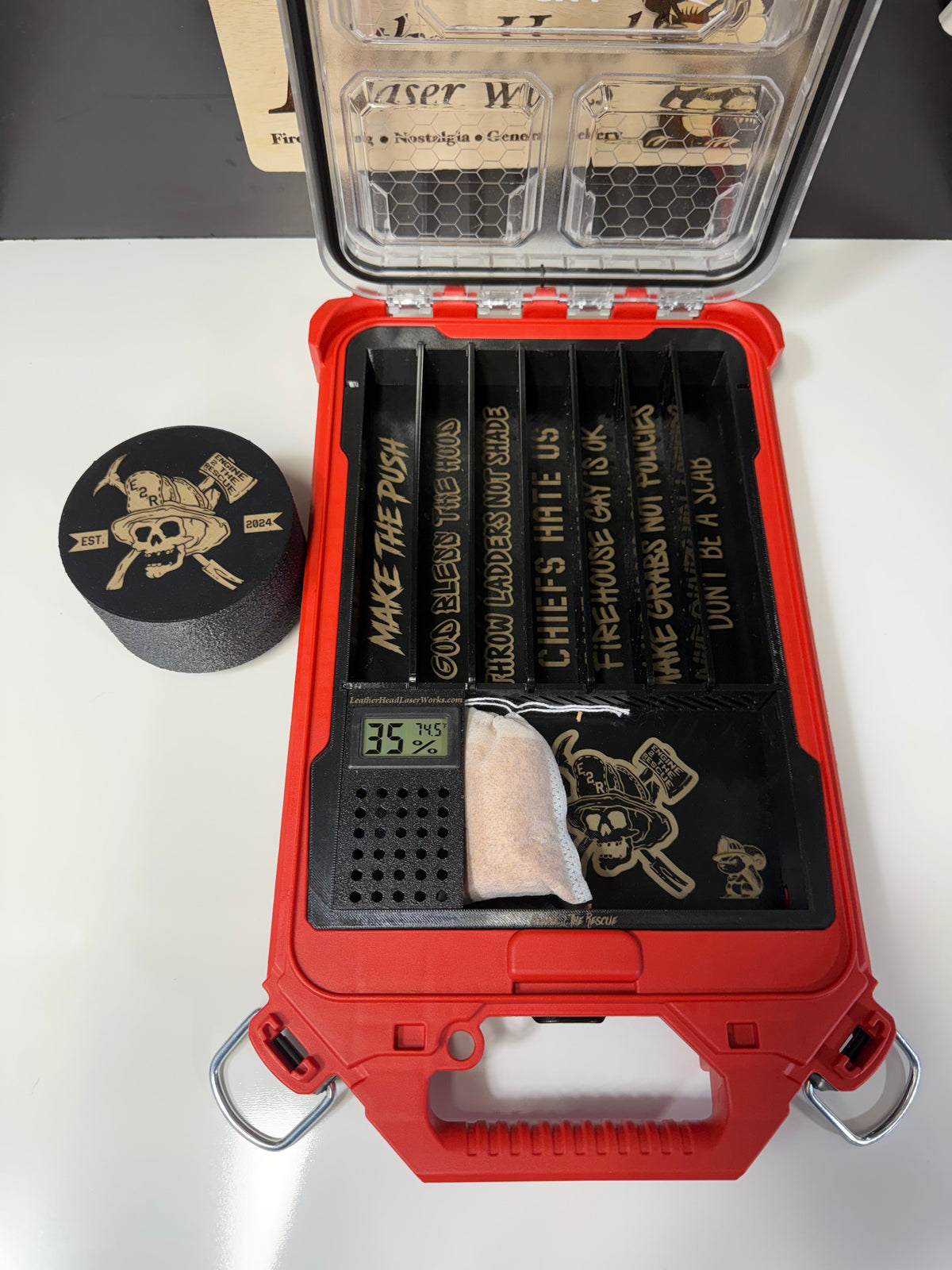 Engine2The Rescue 3D printed Humidor Milwaukee Slim Packout - 3D printed insert