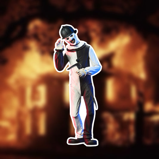 Art The clown with the adz