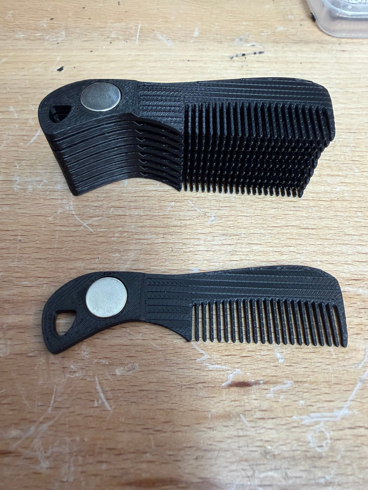 The Stache Stash — Magnetic Mustache Combs, 10-Pack