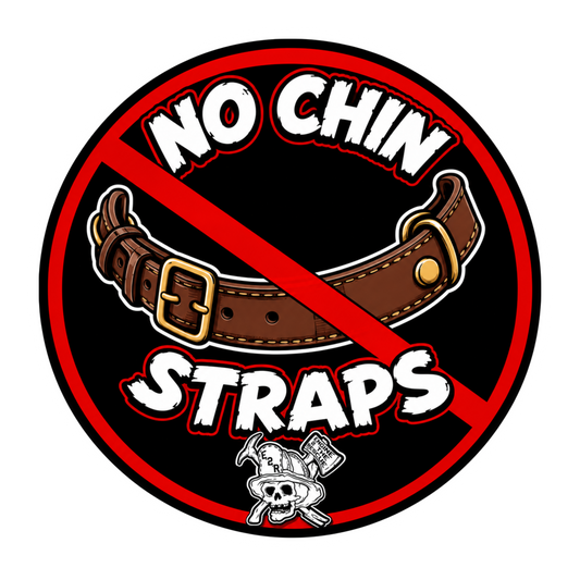 No chin straps