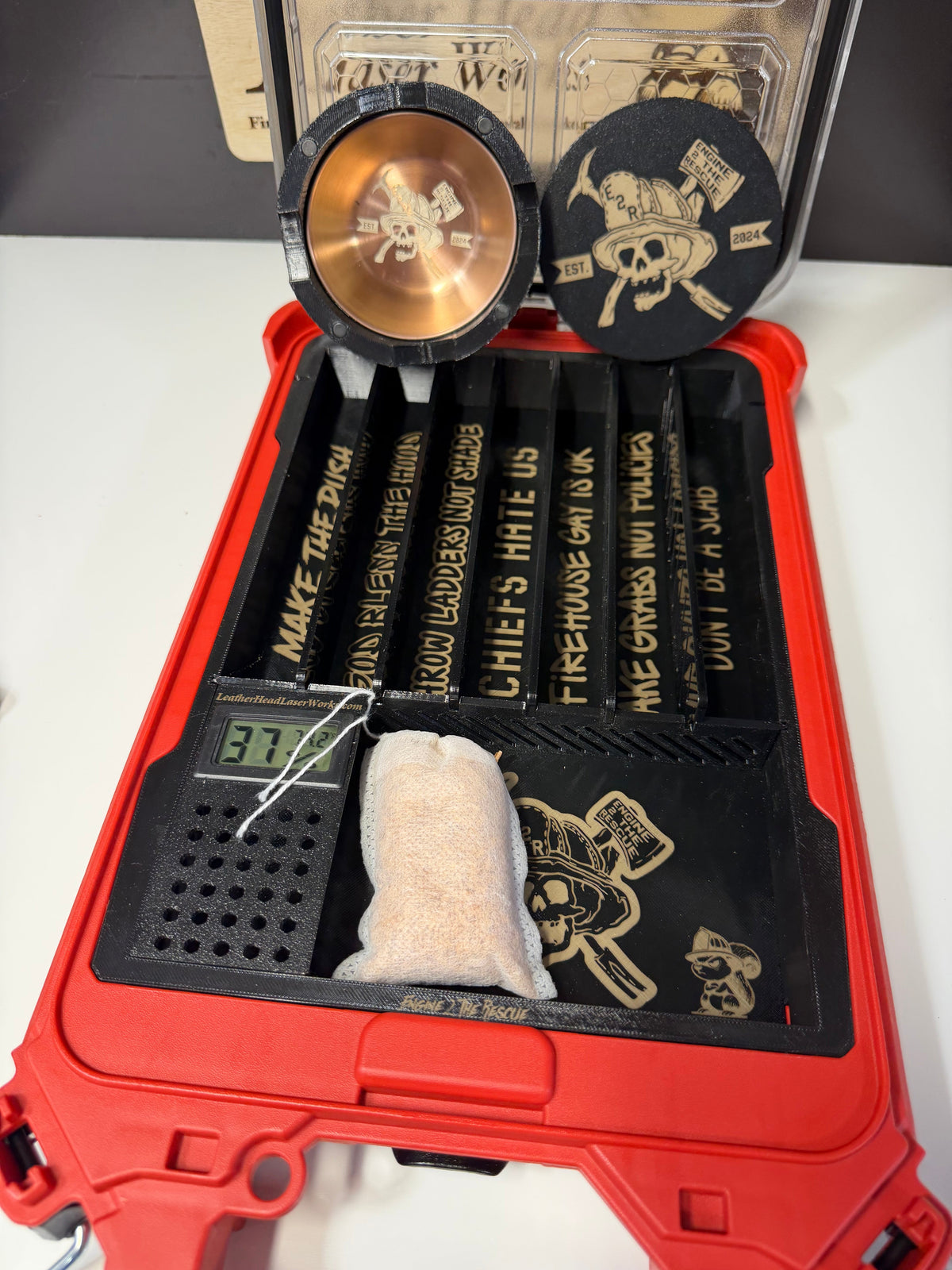 Engine2The Rescue 3D printed Humidor Milwaukee Slim Packout - 3D printed insert
