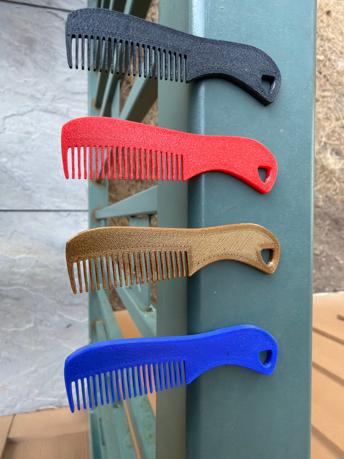 The Stache Stash — Magnetic Mustache Combs, 10-Pack