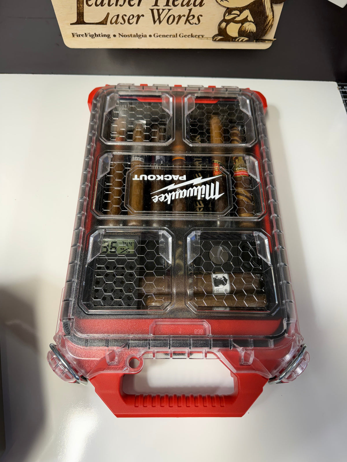 Engine2The Rescue 3D printed Humidor Milwaukee Slim Packout - 3D printed insert