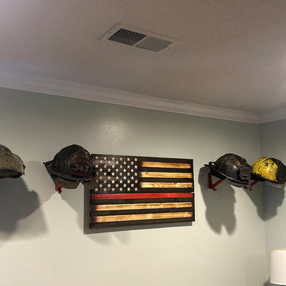 Fire Helmet (motorcycle helmet, cosplay helmet) Wall Mount Display (really it works with any helmet you can think of)