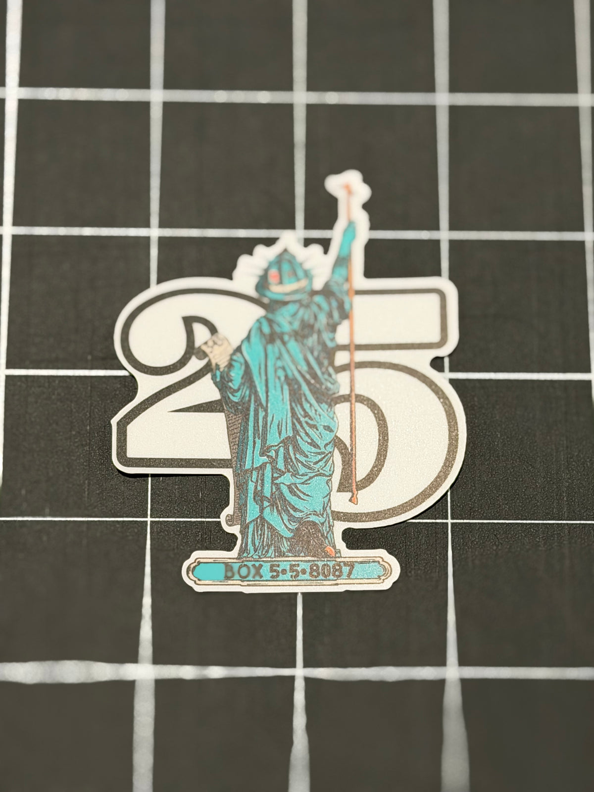 Lady liberty sticker
