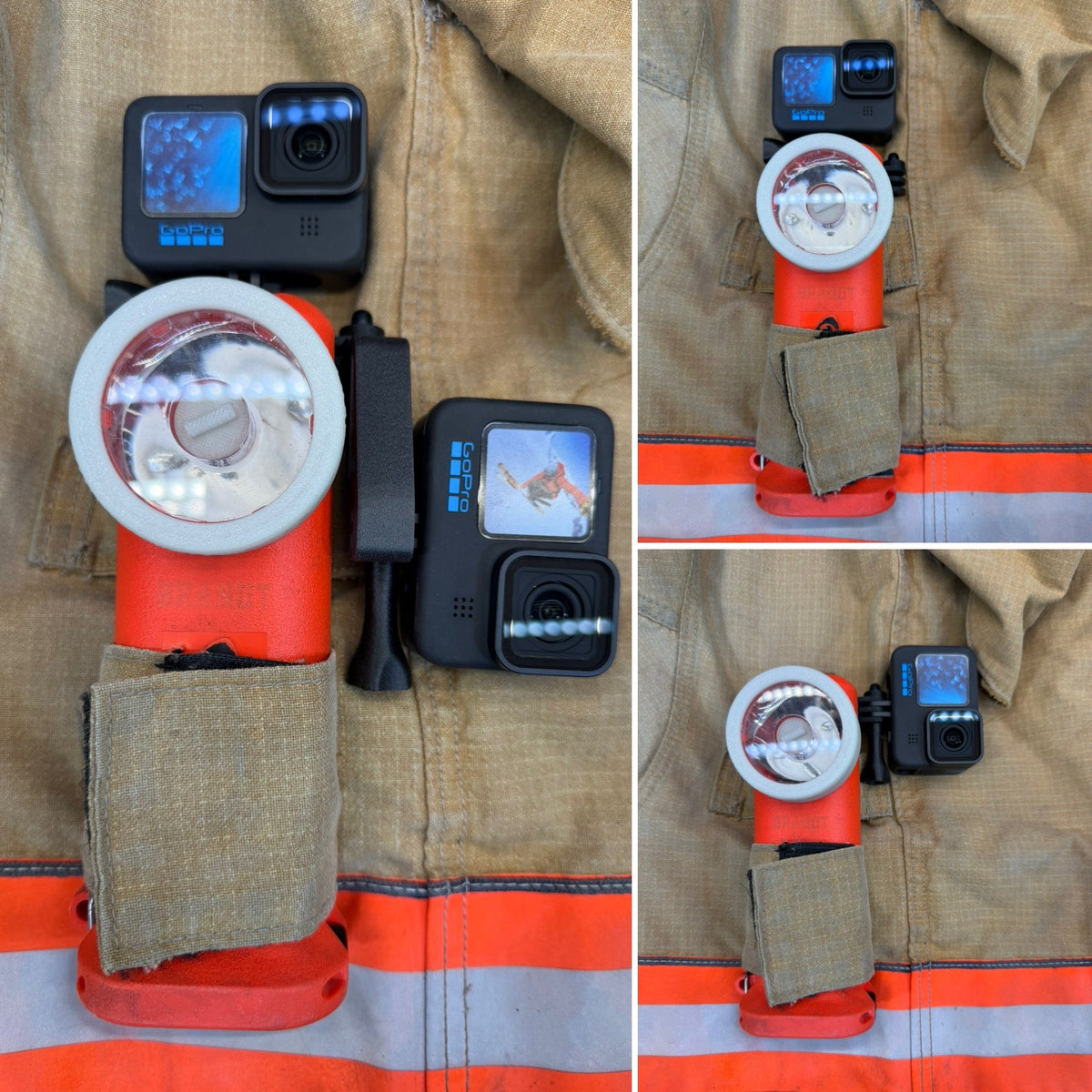 GoPro compatible DUAL mount for Streamlight Survivorlight brand flashlights - The One Mount to Rule Them All