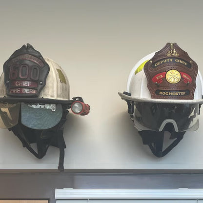 Fire Helmet (motorcycle helmet, cosplay helmet) Wall Mount Display (really it works with any helmet you can think of)