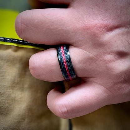 Thin Red Line - Fire Hose Ring
