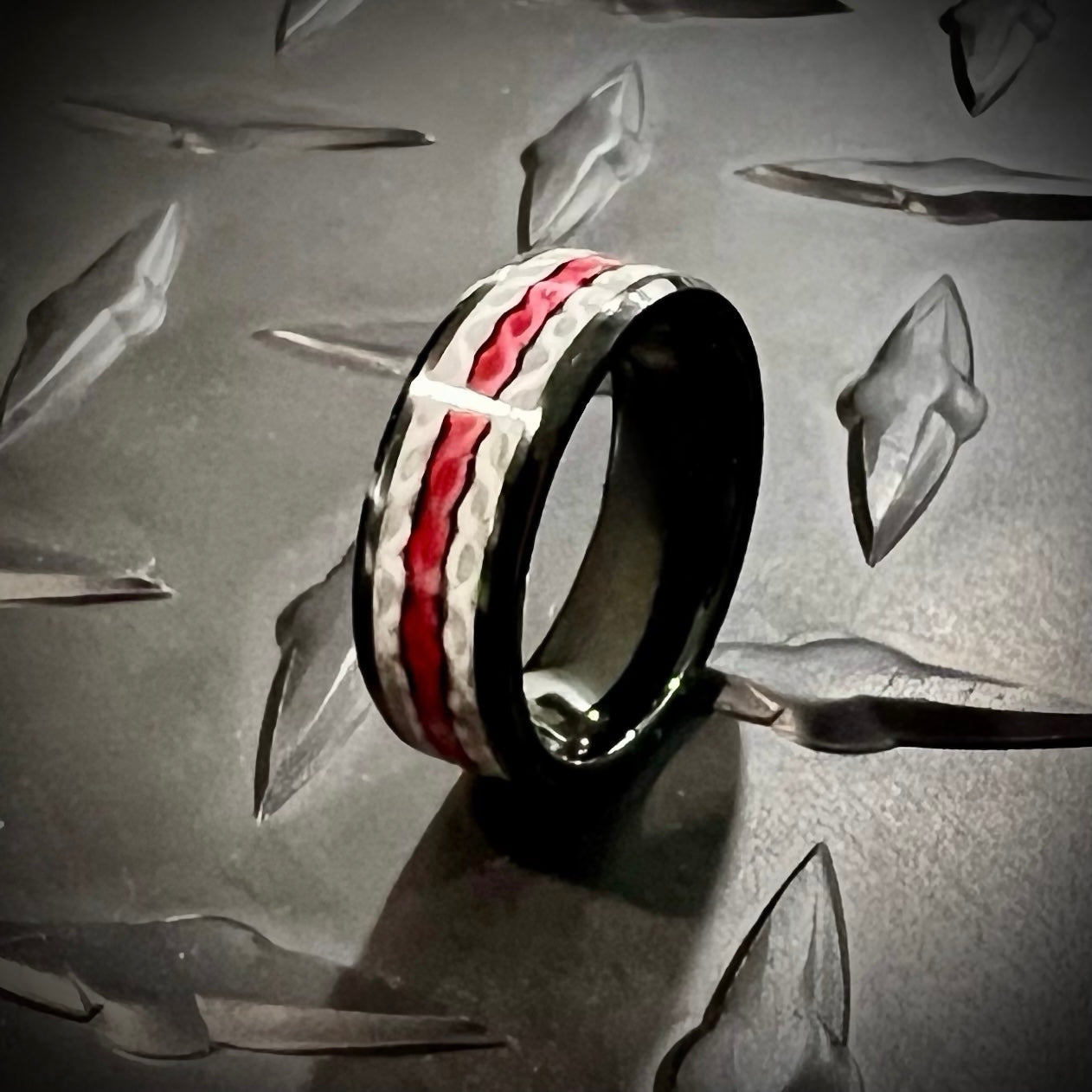 Thin Red Line - Fire Hose Ring