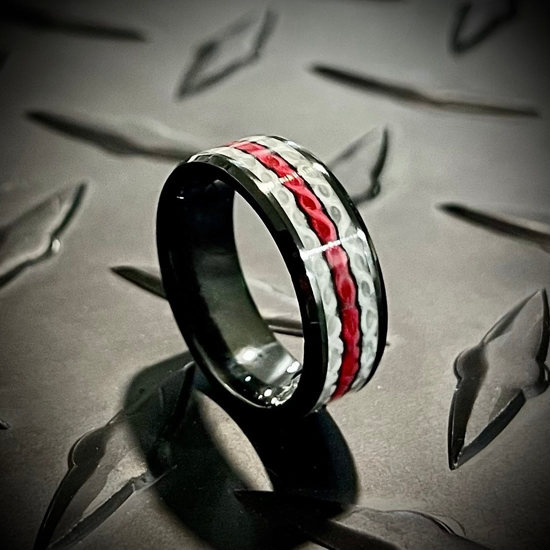 Thin Red Line - Fire Hose Ring