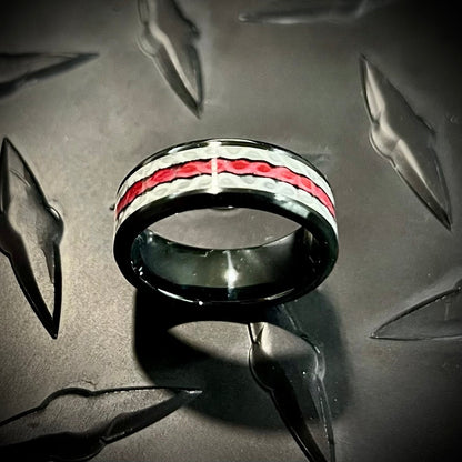 Thin Red Line - Fire Hose Ring
