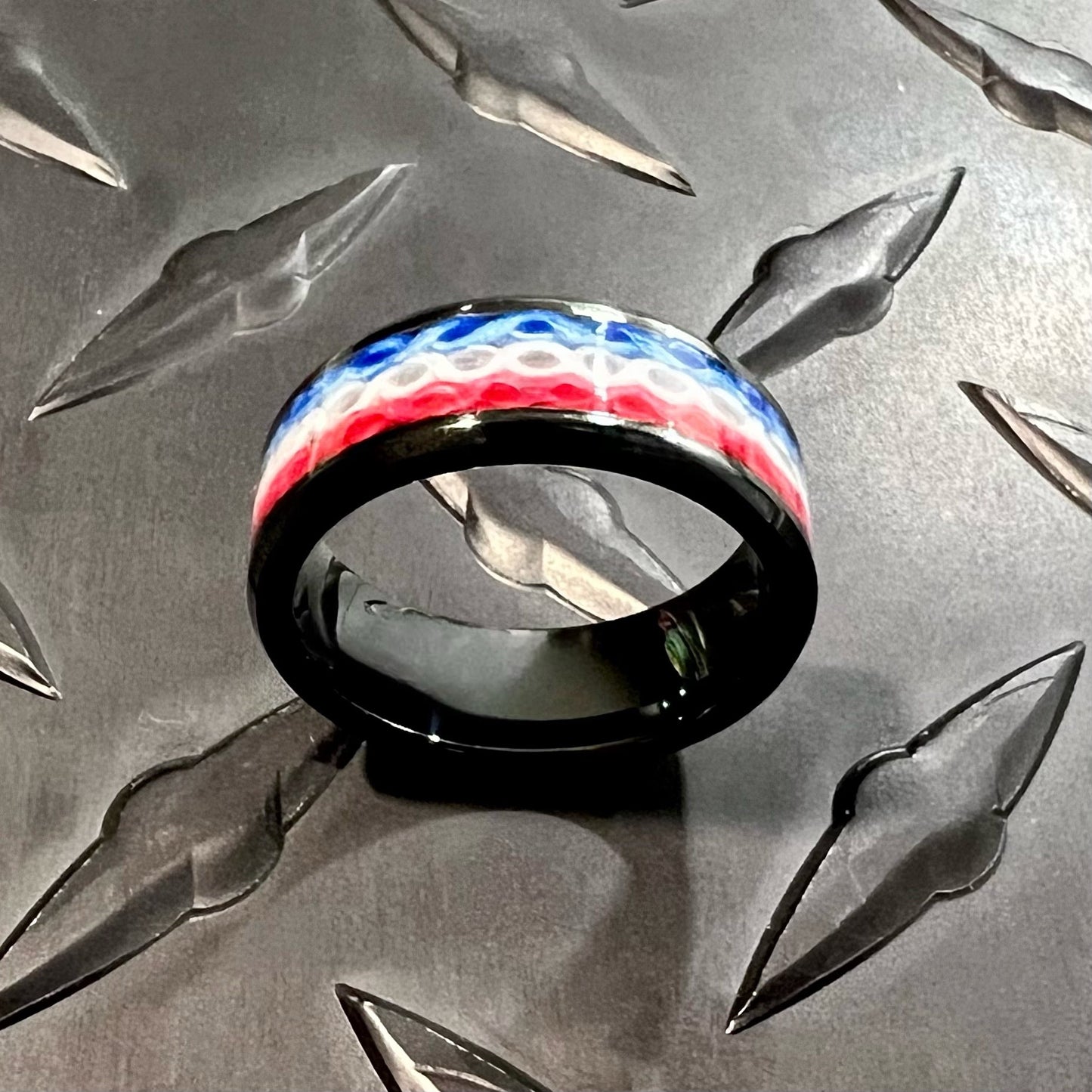 Thin Red Line - Fire Hose Ring