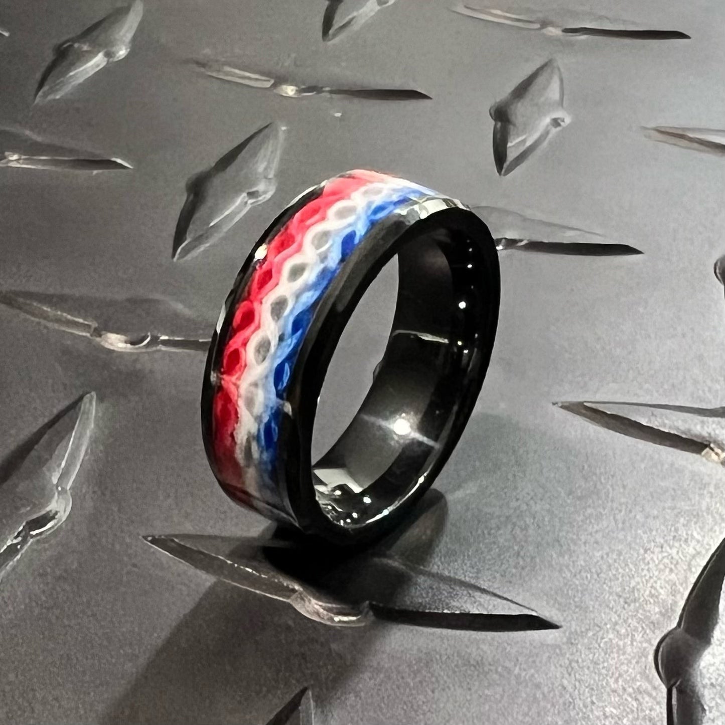 Thin Red Line - Fire Hose Ring