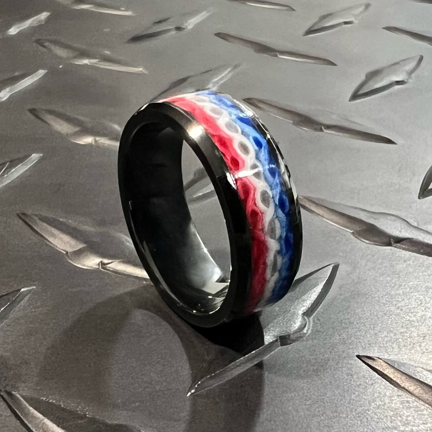 Thin Red Line - Fire Hose Ring